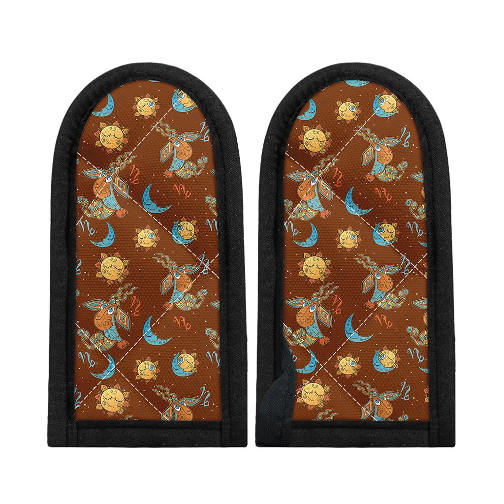 Cute Cartoon Capricorn Pattern Print Skillet Handle Cover