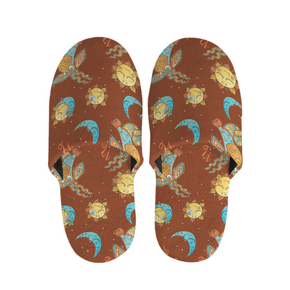 Cute Cartoon Capricorn Pattern Print Slippers