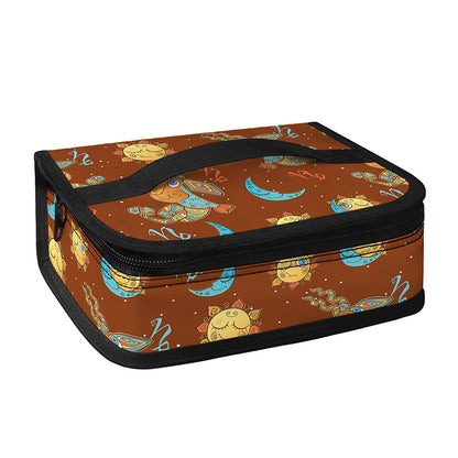 Cute Cartoon Capricorn Pattern Print Small Lunch Bag