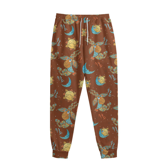 Cute Cartoon Capricorn Pattern Print Sweatpants