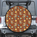 Cute Cartoon Capricorn Pattern Print Tire Cover