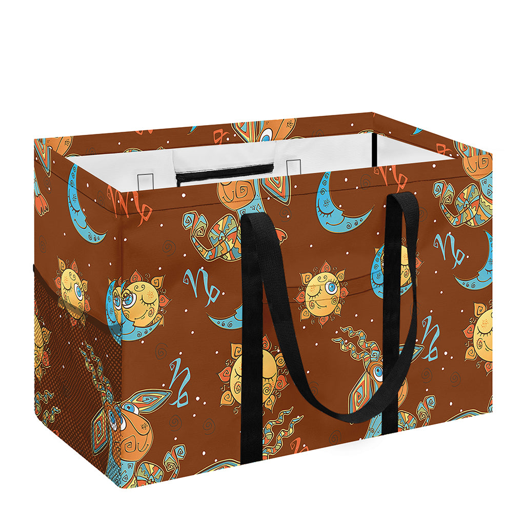 Cute Cartoon Capricorn Pattern Print Utility Tote Bag