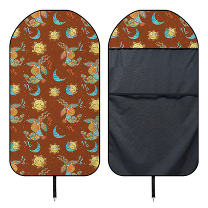 Cute Cartoon Capricorn Pattern Print Waterproof Car Seat Cover