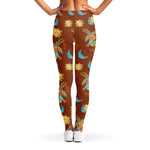 Cute Cartoon Capricorn Pattern Print Women's Leggings