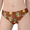 Cute Cartoon Capricorn Pattern Print Women's Panties