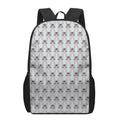 Cute Cartoon Donkey Pattern Print 17 Inch Backpack