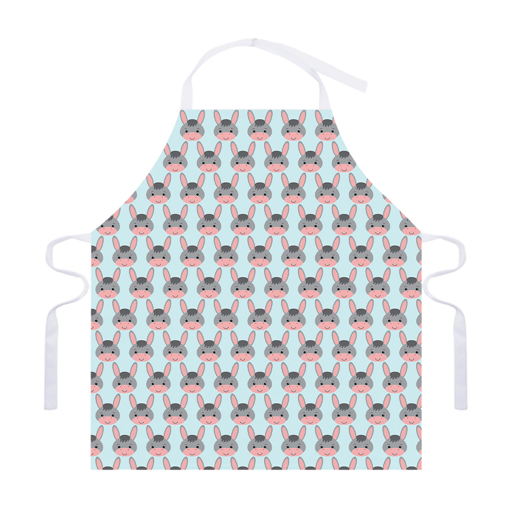 Cute Cartoon Donkey Pattern Print Adjustable Apron