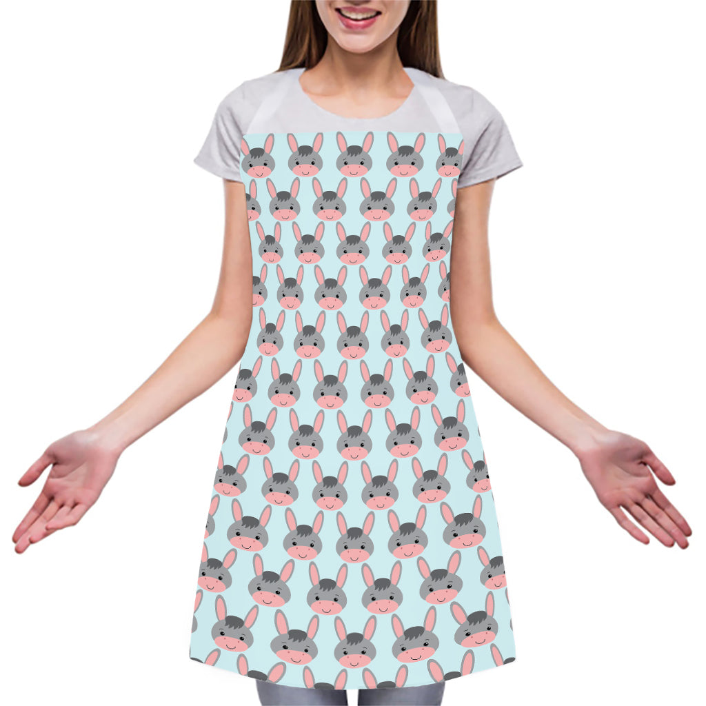 Cute Cartoon Donkey Pattern Print Adjustable Apron