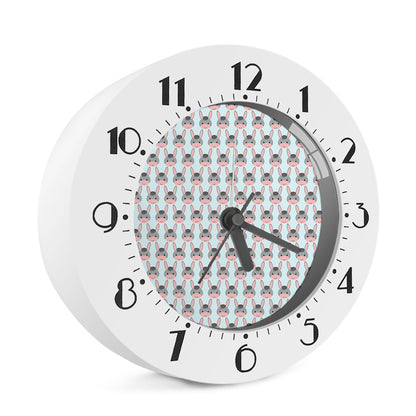 Cute Cartoon Donkey Pattern Print Alarm Clock