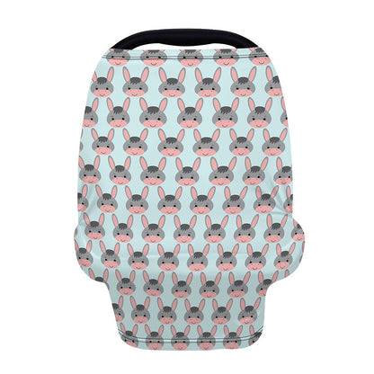 Cute Cartoon Donkey Pattern Print Baby Seat Cover