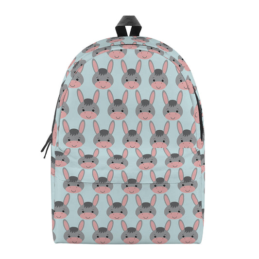 Cute Cartoon Donkey Pattern Print Backpack
