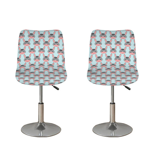 Cute Cartoon Donkey Pattern Print Bar Stool Covers