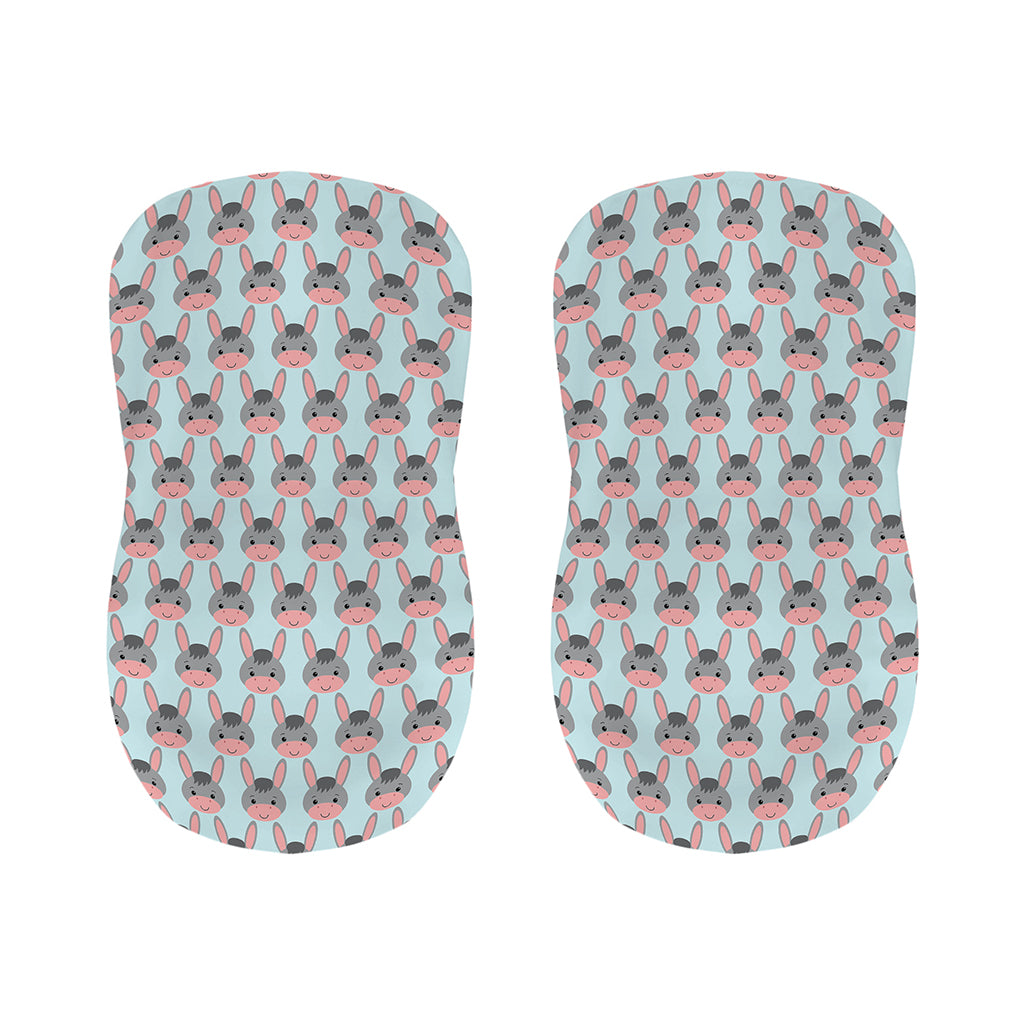 Cute Cartoon Donkey Pattern Print Bar Stool Covers