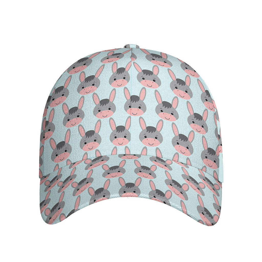 Cute Cartoon Donkey Pattern Print Baseball Cap