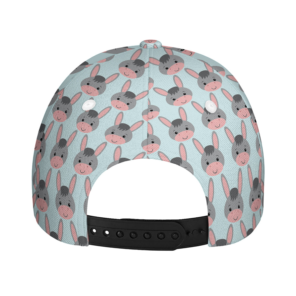 Cute Cartoon Donkey Pattern Print Baseball Cap