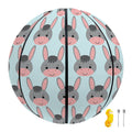 Cute Cartoon Donkey Pattern Print Basketball