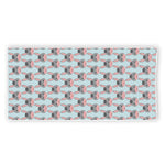 Cute Cartoon Donkey Pattern Print Beach Towel