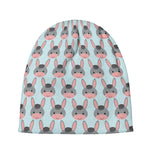 Cute Cartoon Donkey Pattern Print Beanie