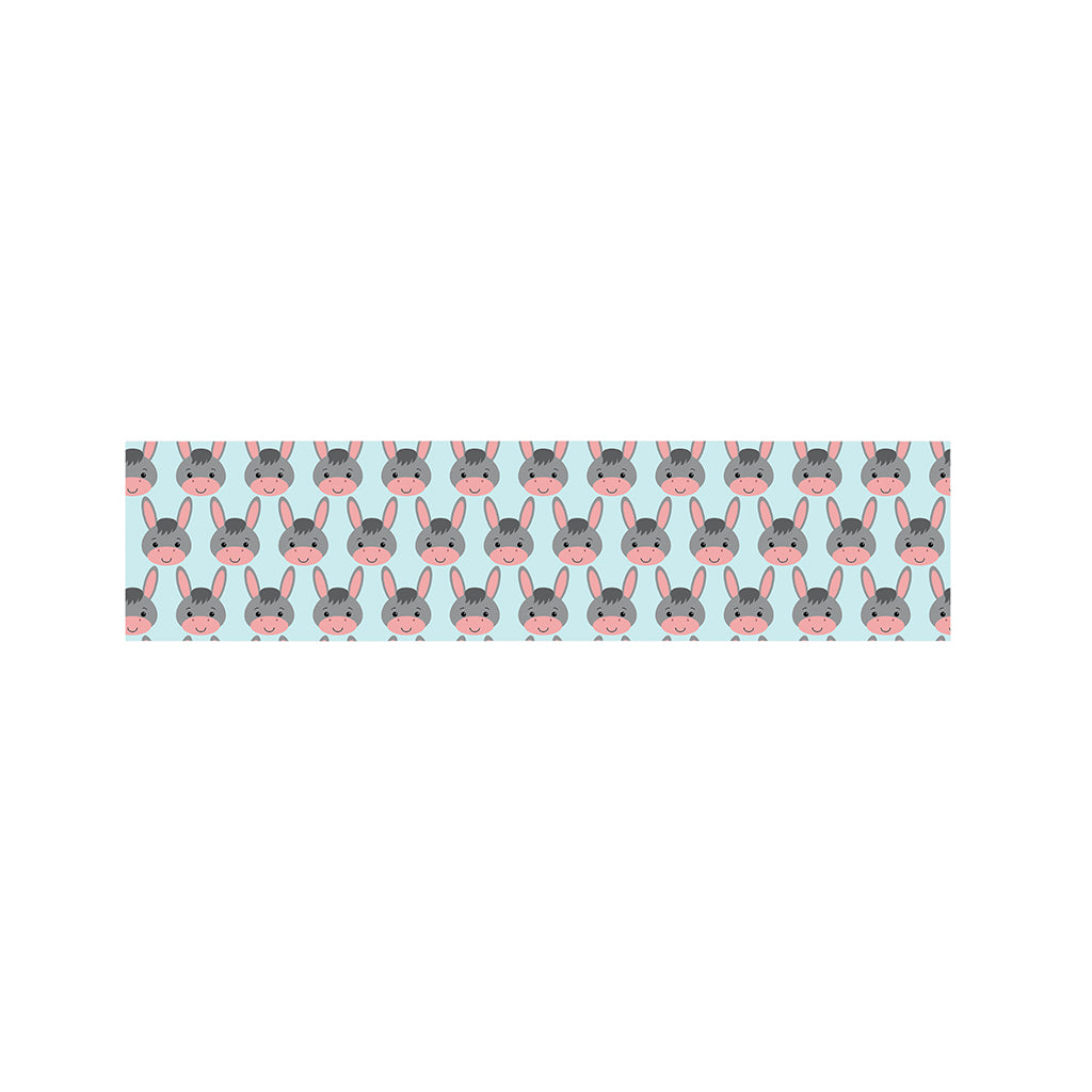 Cute Cartoon Donkey Pattern Print Bed Runner
