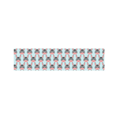 Cute Cartoon Donkey Pattern Print Bed Runner
