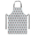 Cute Cartoon Donkey Pattern Print Bib Apron With Pocket