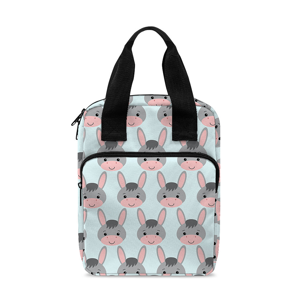 Cute Cartoon Donkey Pattern Print Bible Tote Bag