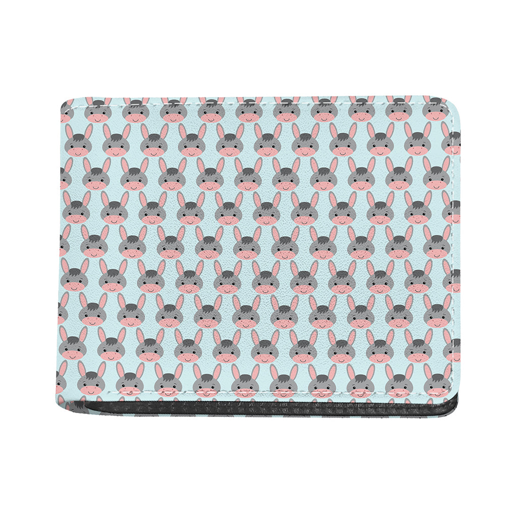 Cute Cartoon Donkey Pattern Print Bifold Wallet
