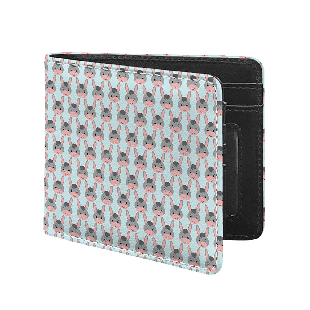 Cute Cartoon Donkey Pattern Print Bifold Wallet