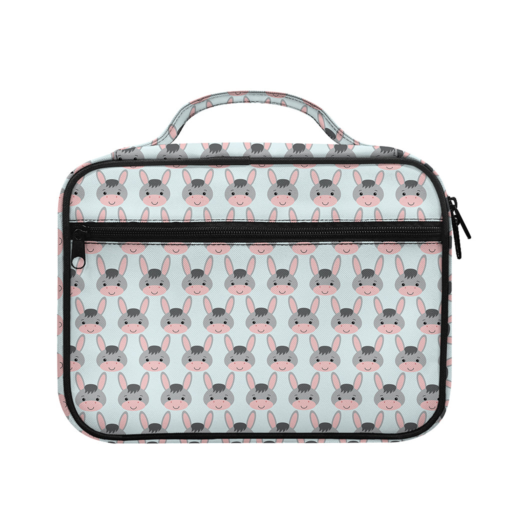 Cute Cartoon Donkey Pattern Print Briefcase Bible Bag