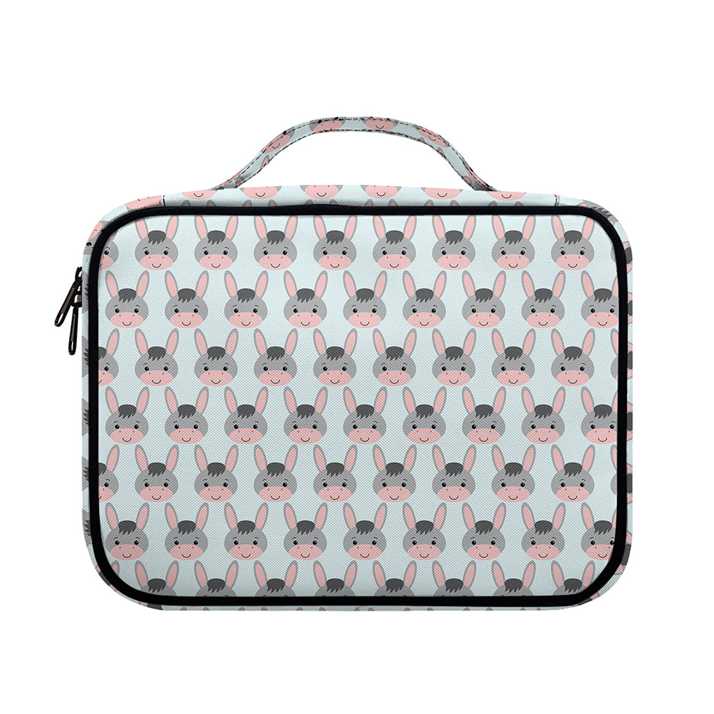 Cute Cartoon Donkey Pattern Print Briefcase Bible Bag