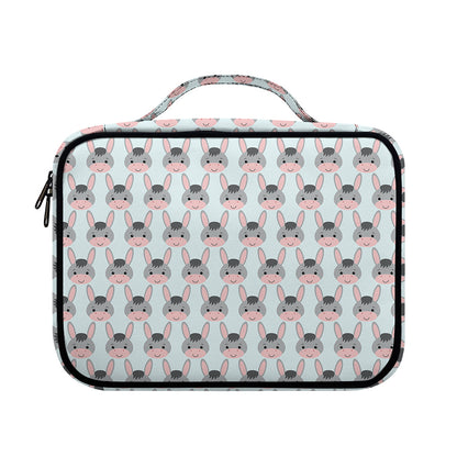 Cute Cartoon Donkey Pattern Print Briefcase Bible Bag