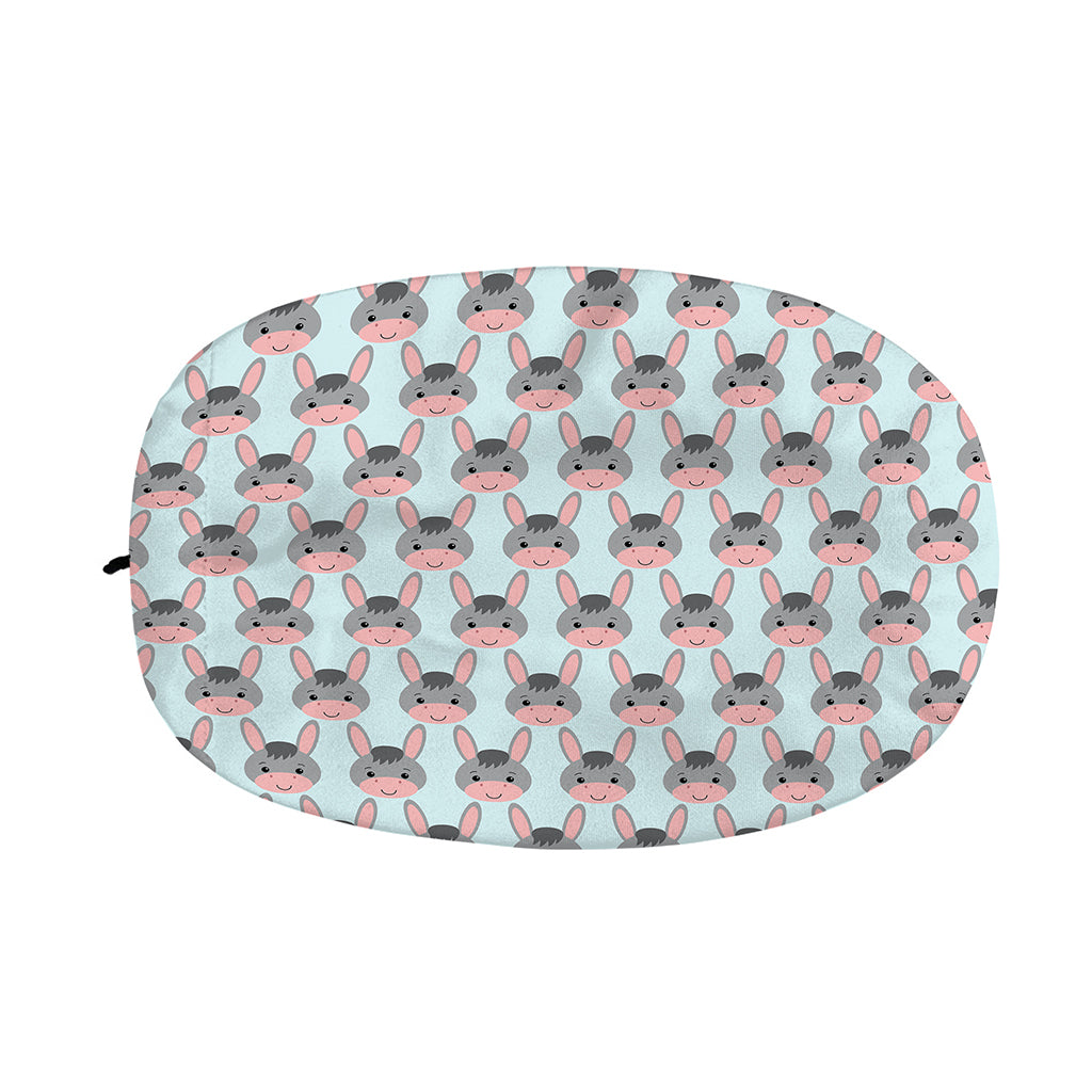 Cute Cartoon Donkey Pattern Print Car Side Mirror Covers