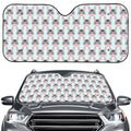 Cute Cartoon Donkey Pattern Print Car Windshield Sun Shade
