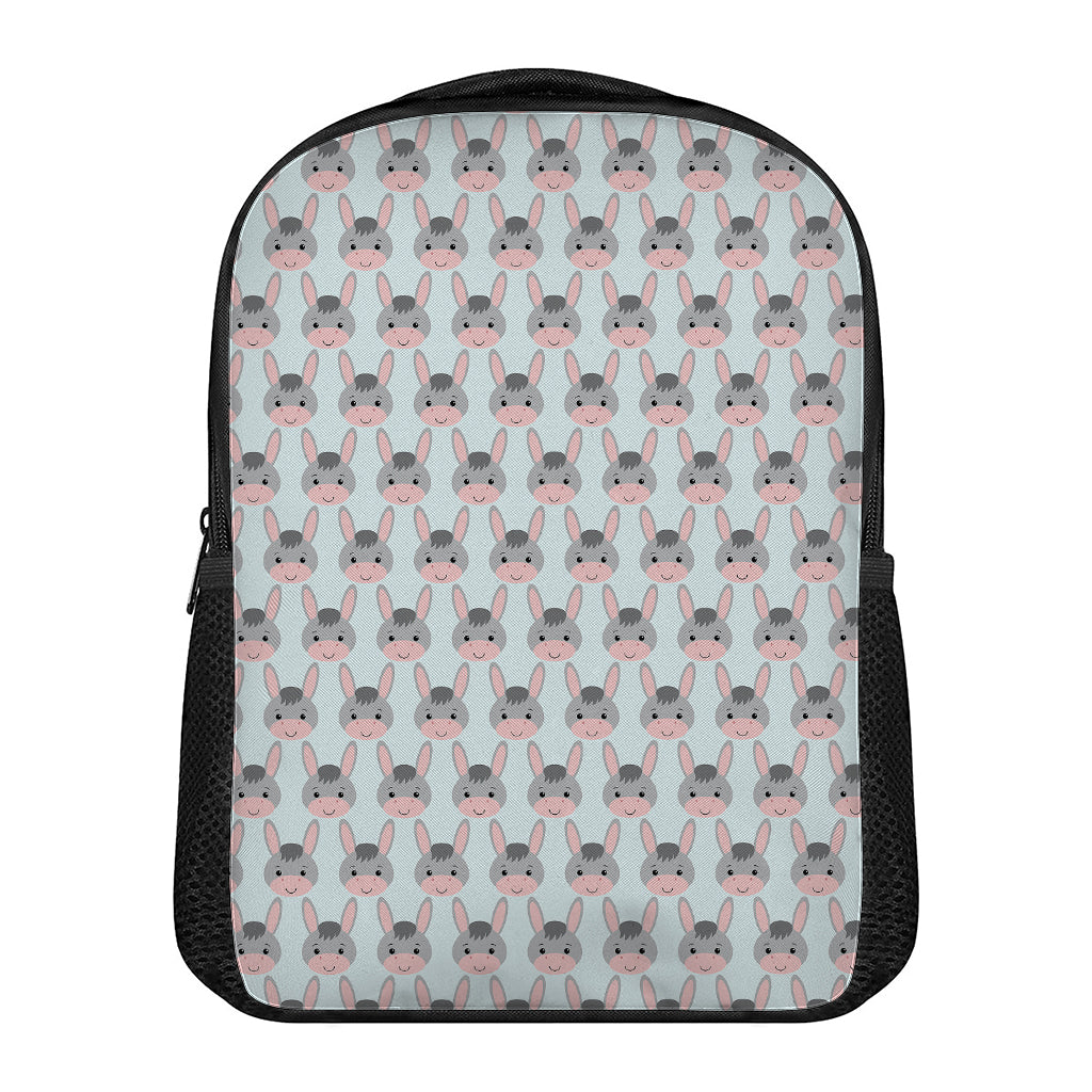Cute Cartoon Donkey Pattern Print Casual Backpack