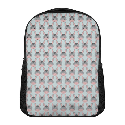 Cute Cartoon Donkey Pattern Print Casual Backpack