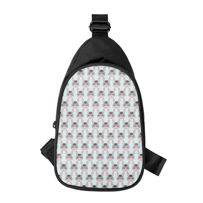 Cute Cartoon Donkey Pattern Print Chest Bag
