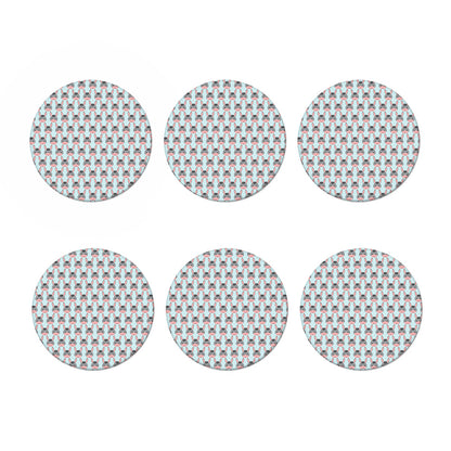 Cute Cartoon Donkey Pattern Print Coaster Set