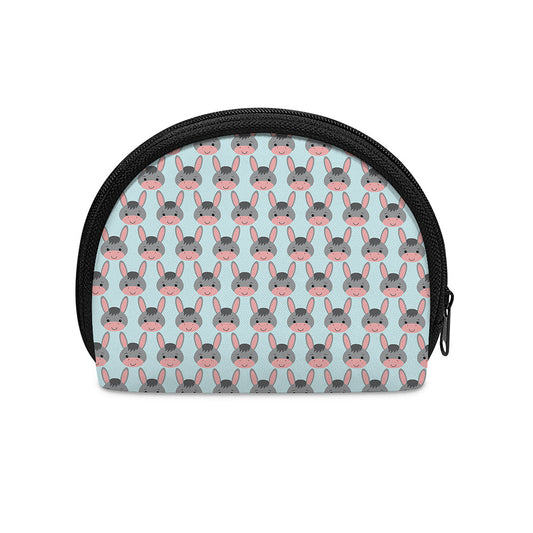 Cute Cartoon Donkey Pattern Print Coin Purse