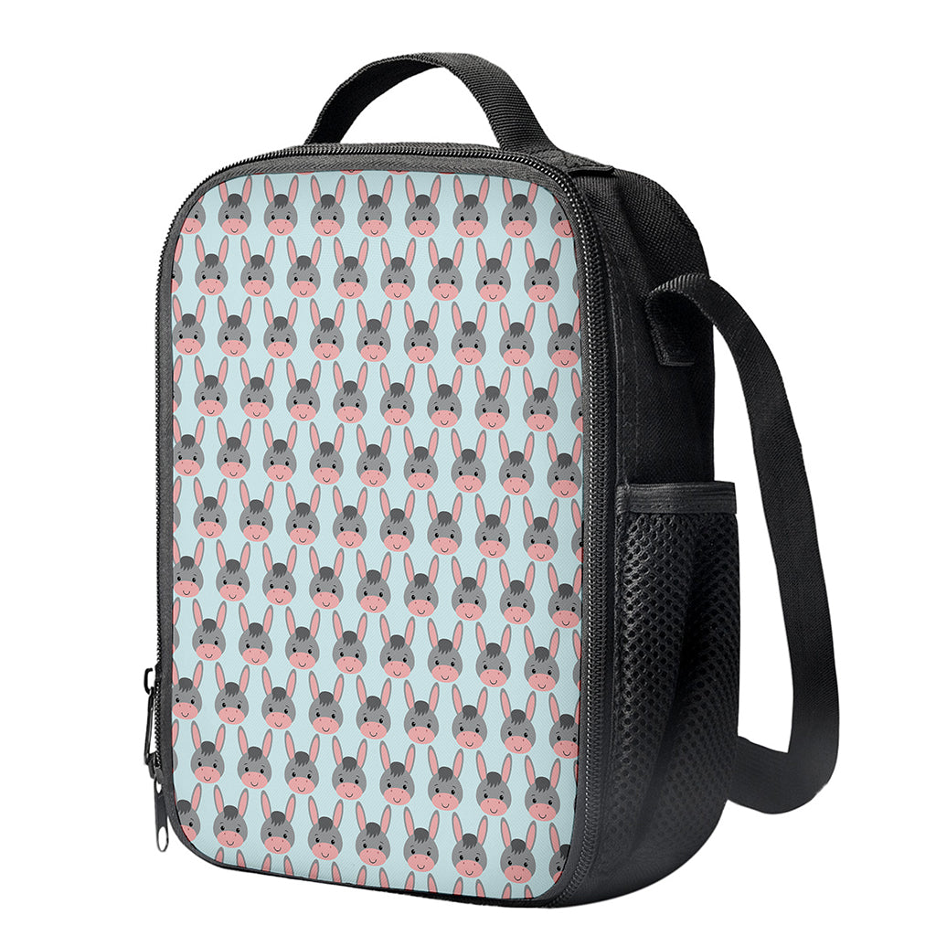 Cute Cartoon Donkey Pattern Print Crossbody Lunch Bag