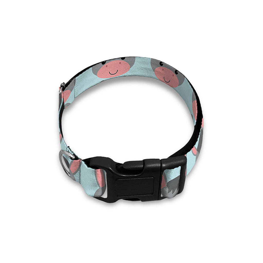 Cute Cartoon Donkey Pattern Print Dog Collar
