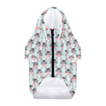 Cute Cartoon Donkey Pattern Print Dog Zip Up Hoodie