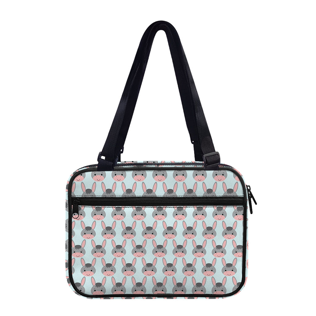 Cute Cartoon Donkey Pattern Print Double Strap Bible Bag