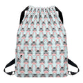 Cute Cartoon Donkey Pattern Print Drawstring Backpack