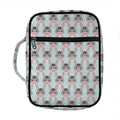 Cute Cartoon Donkey Pattern Print Front Pocket Bible Bag