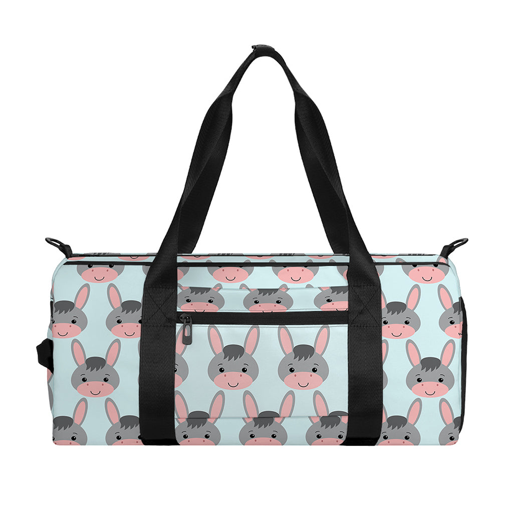 Cute Cartoon Donkey Pattern Print Gym Bag