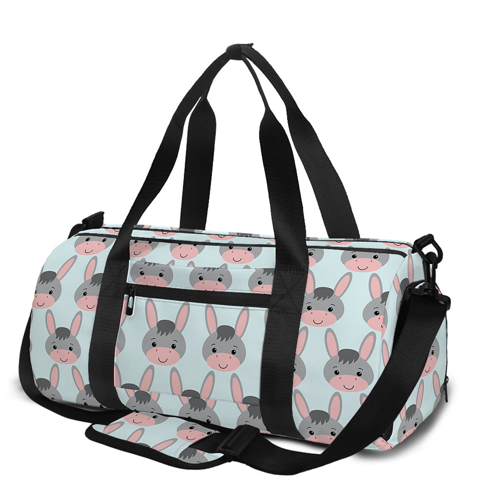 Cute Cartoon Donkey Pattern Print Gym Bag