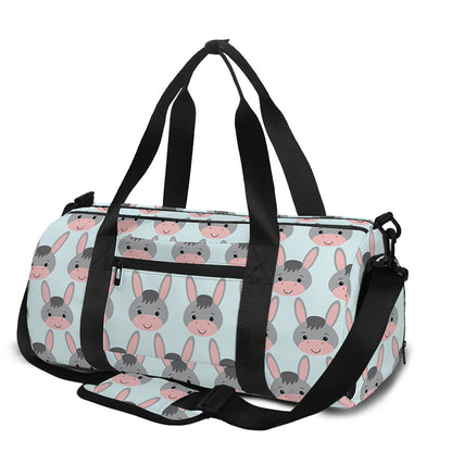 Cute Cartoon Donkey Pattern Print Gym Bag