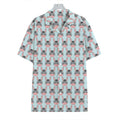 Cute Cartoon Donkey Pattern Print Hawaiian Shirt