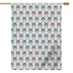 Cute Cartoon Donkey Pattern Print House Flag