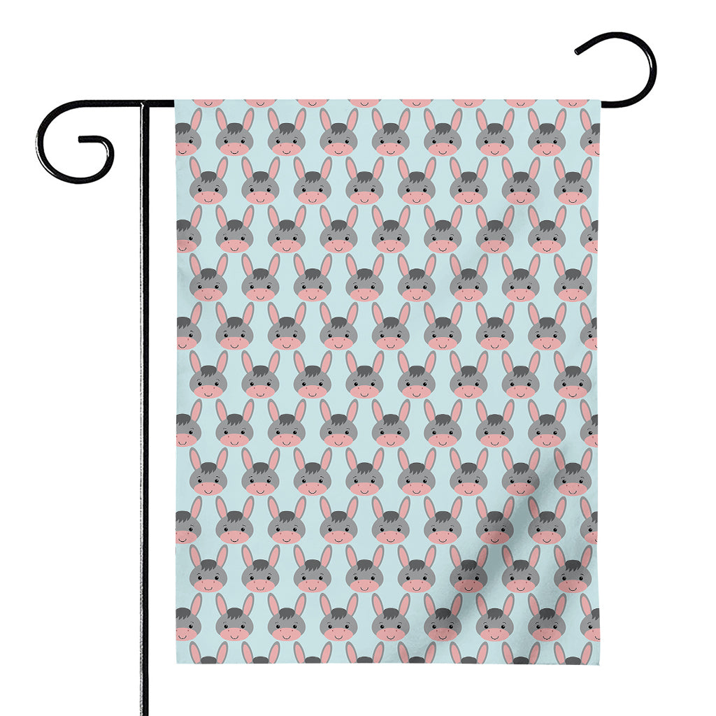 Cute Cartoon Donkey Pattern Print House Flag